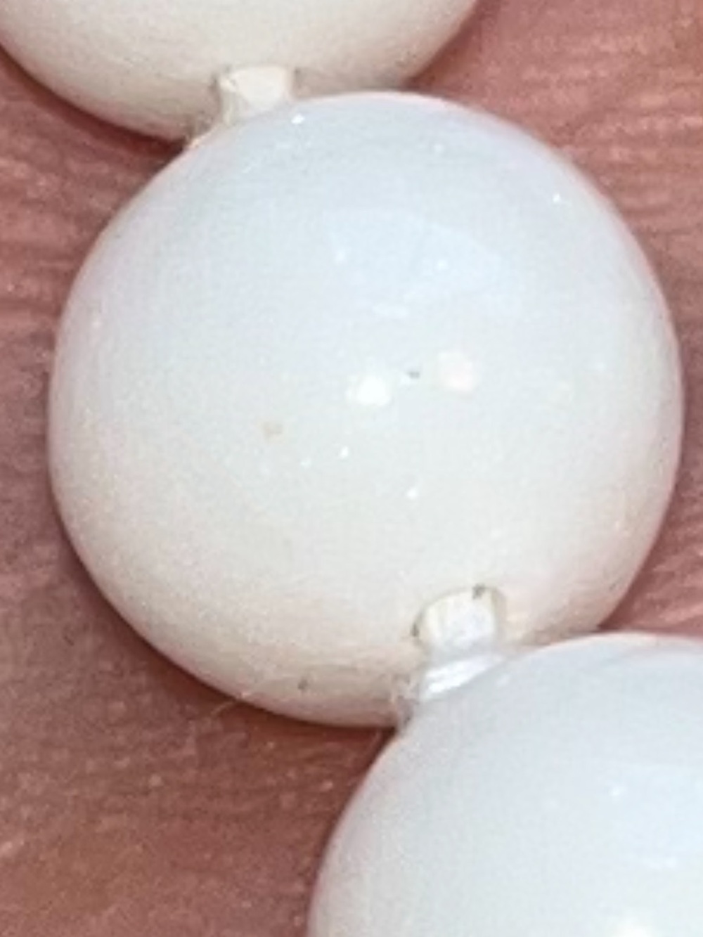 Classic White Agate Bead Necklace - Picture 4 of 6
